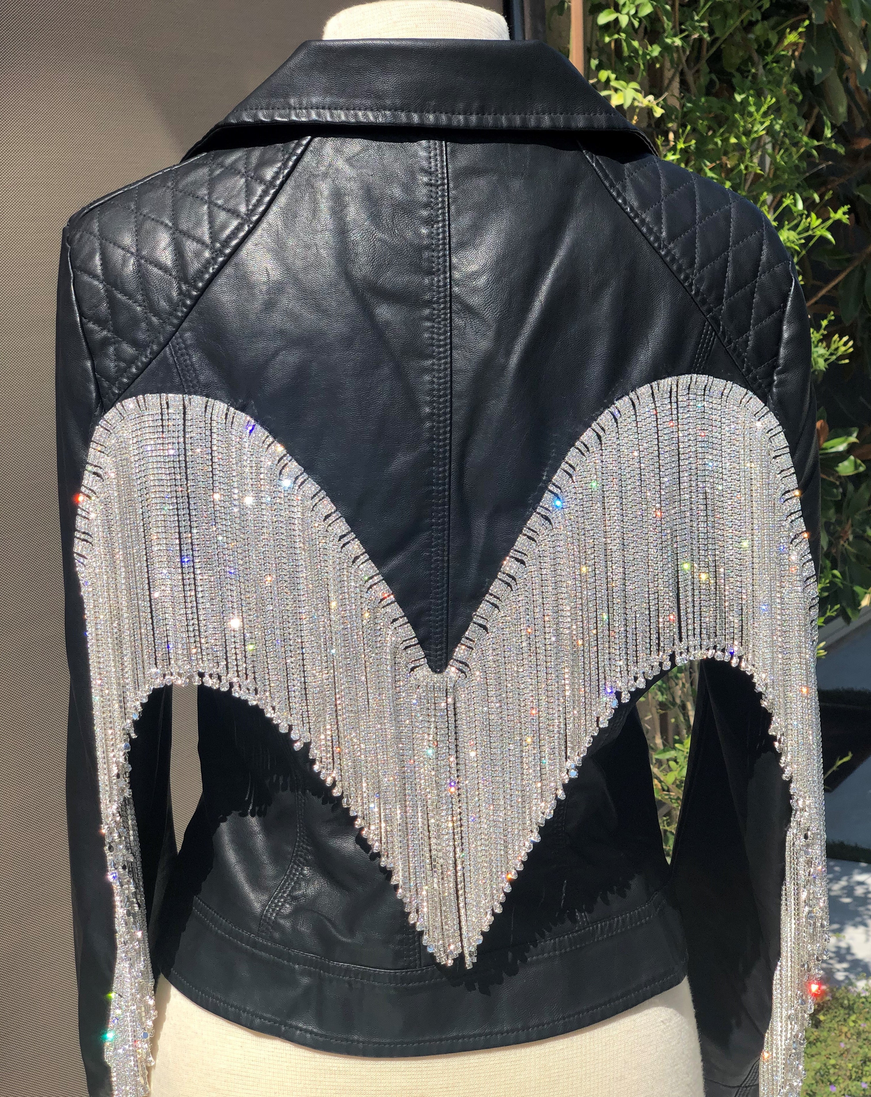Fringe Faux Leather Biker Jacket | Nasty Gal