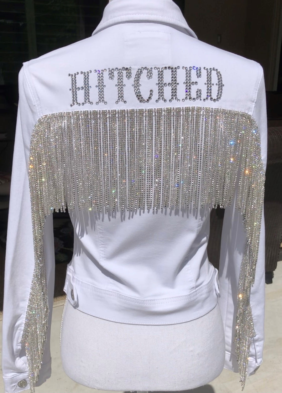 Hitched Rhinestone Fringe Jacket
